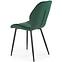 Szék K453 Velvet/Fém Sötétzöld,6