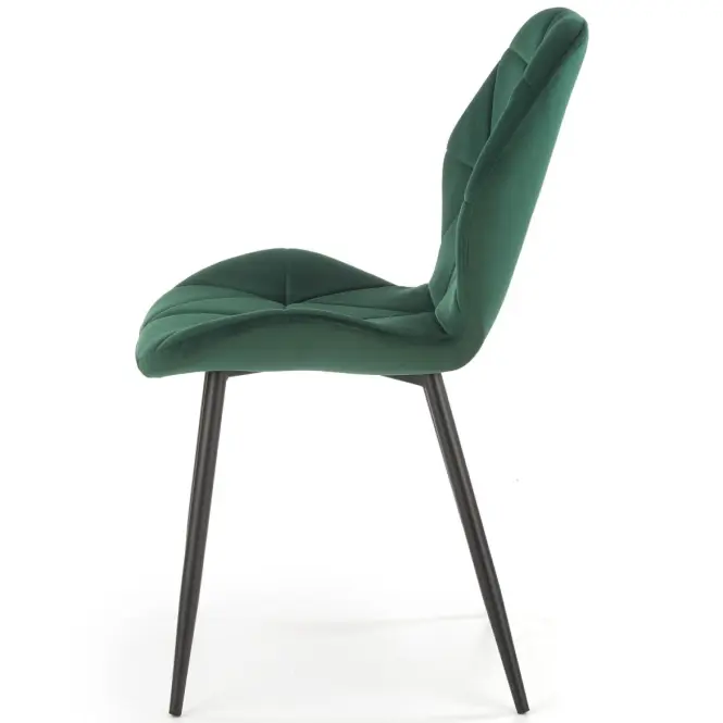 Szék K453 Velvet/Fém Sötétzöld,7