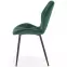 Szék K453 Velvet/Fém Sötétzöld,7