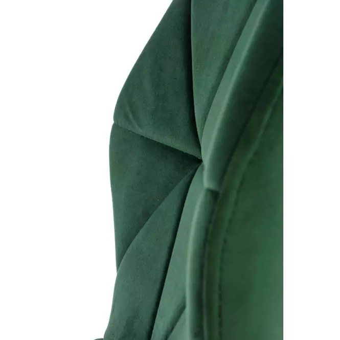 Szék K453 Velvet/Fém Sötétzöld