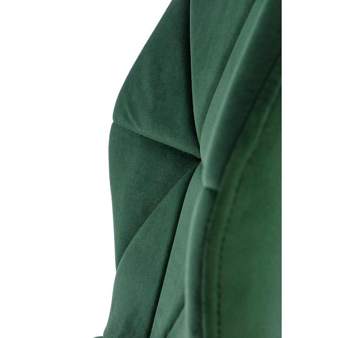 Szék K453 Velvet/Fém Sötétzöld