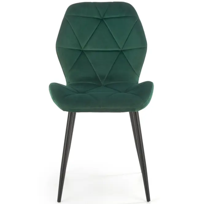 Szék K453 Velvet/Fém Sötétzöld,9