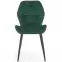 Szék K453 Velvet/Fém Sötétzöld,9