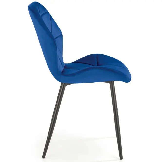 Szék K453 Velvet/Fém Gránát,10