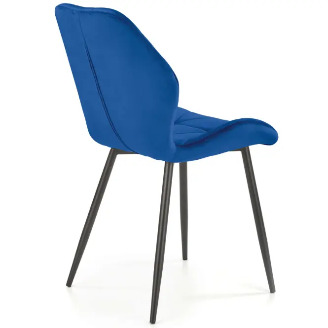 Szék K453 Velvet/Fém Gránát,9