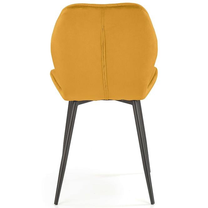Szék K453 Velvet/Fém Mustár