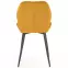 Szék K453 Velvet/Fém Mustár,10