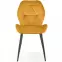 Szék K453 Velvet/Fém Mustár,4