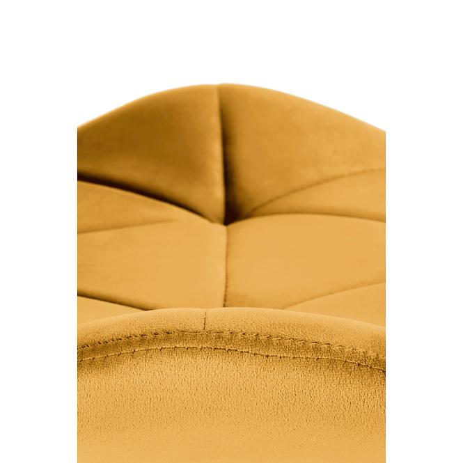 Szék K453 Velvet/Fém Mustár