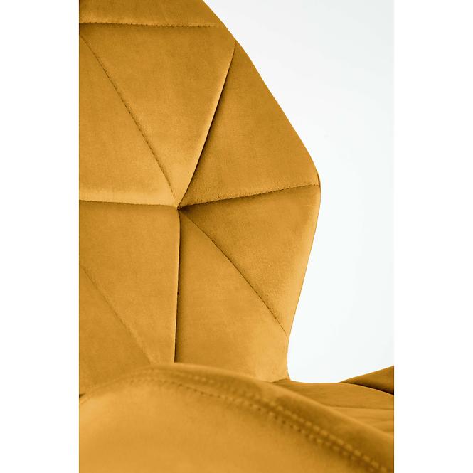 Szék K453 Velvet/Fém Mustár