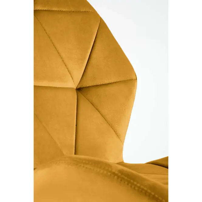 Szék K453 Velvet/Fém Mustár,7