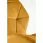Szék K453 Velvet/Fém Mustár,7