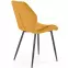 Szék K453 Velvet/Fém Mustár,8