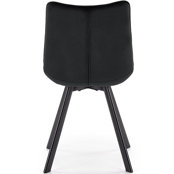 Szék K332 Velvet/Fém fekete