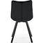 Szék K332 Velvet/Fém fekete,10