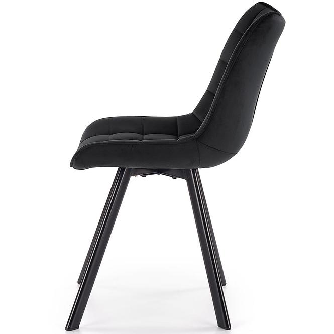 Szék K332 Velvet/Fém fekete