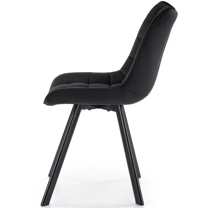 Szék K332 Velvet/Fém fekete,3