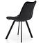 Szék K332 Velvet/Fém fekete,4