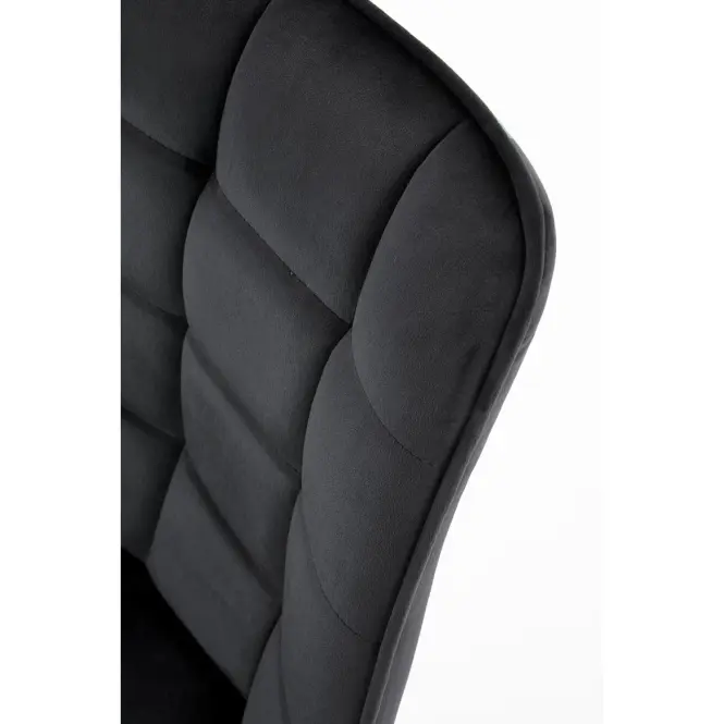 Szék K332 Velvet/Fém fekete