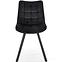 Szék K332 Velvet/Fém fekete,8