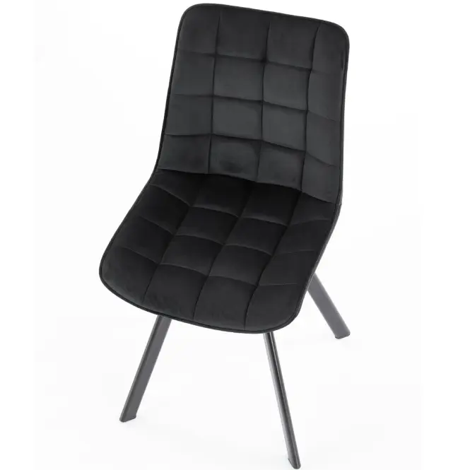 Szék K332 Velvet/Fém fekete