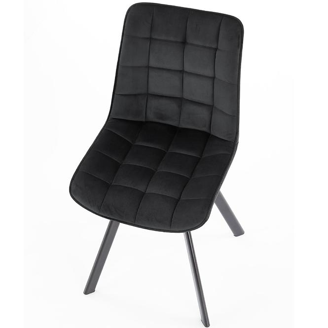 Szék K332 Velvet/Fém fekete