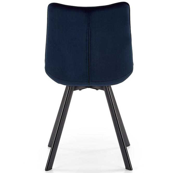 Szék K332 Velvet/Fém Tengerészkék