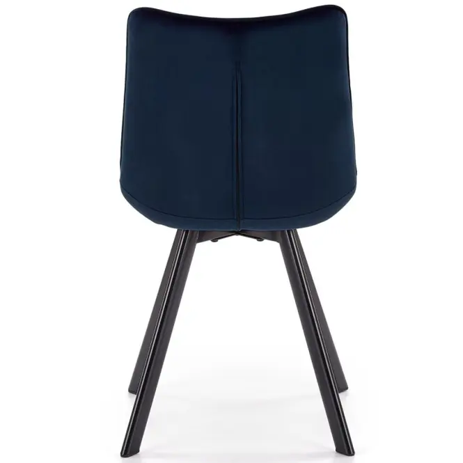 Szék K332 Velvet/Fém Tengerészkék,10