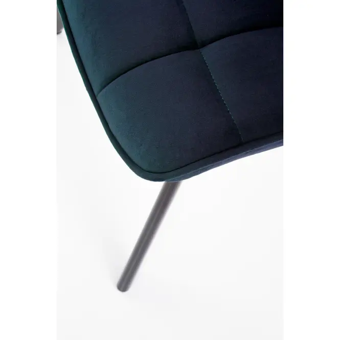 Szék K332 Velvet/Fém Tengerészkék,5