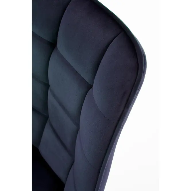 Szék K332 Velvet/Fém Tengerészkék,6