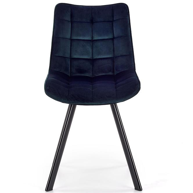 Szék K332 Velvet/Fém Tengerészkék