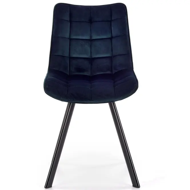 Szék K332 Velvet/Fém Tengerészkék,8