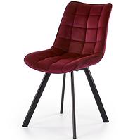 Szék K332 Velvet/Fém Bordó