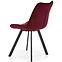 Szék K332 Velvet/Fém Bordó,4