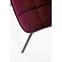 Szék K332 Velvet/Fém Bordó,5