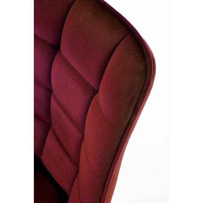 Szék K332 Velvet/Fém Bordó