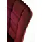 Szék K332 Velvet/Fém Bordó,6