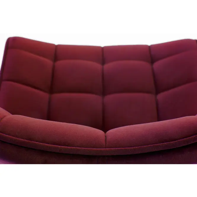 Szék K332 Velvet/Fém Bordó
