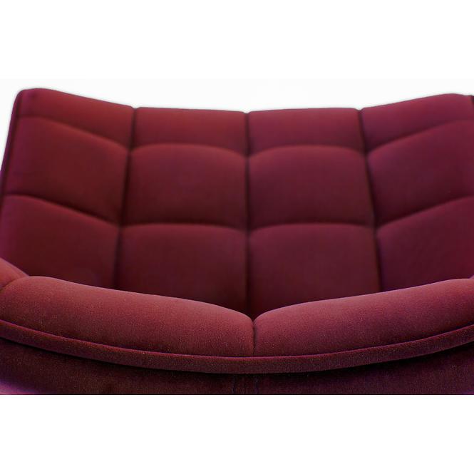 Szék K332 Velvet/Fém Bordó