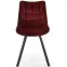 Szék K332 Velvet/Fém Bordó,8