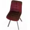 Szék K332 Velvet/Fém Bordó,9