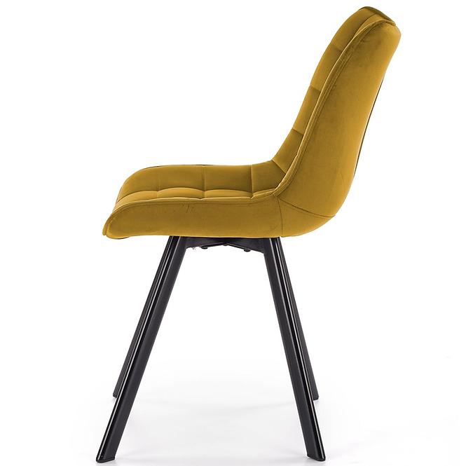 Szék K332 Velvet/Fém žltá