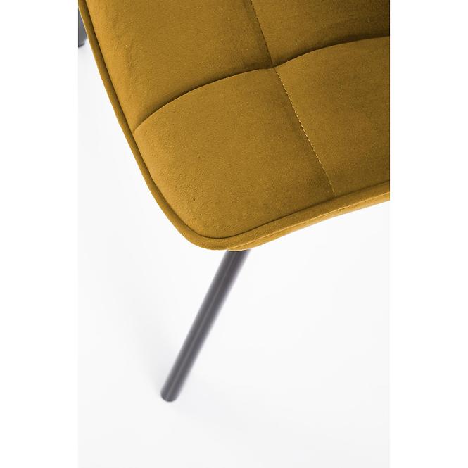 Szék K332 Velvet/Fém žltá