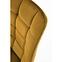 Szék K332 Velvet/Fém žltá,5