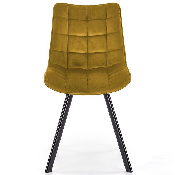 Szék K332 Velvet/Fém žltá