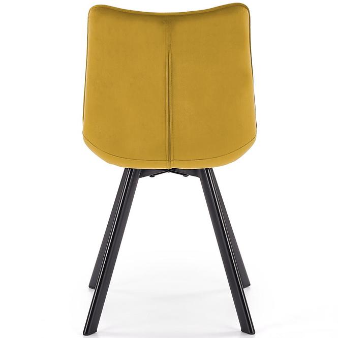 Szék K332 Velvet/Fém žltá