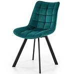 Szék K332 Velvet/Fém türkiz