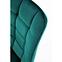 Szék K332 Velvet/Fém türkiz,6