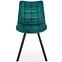 Szék K332 Velvet/Fém türkiz,8