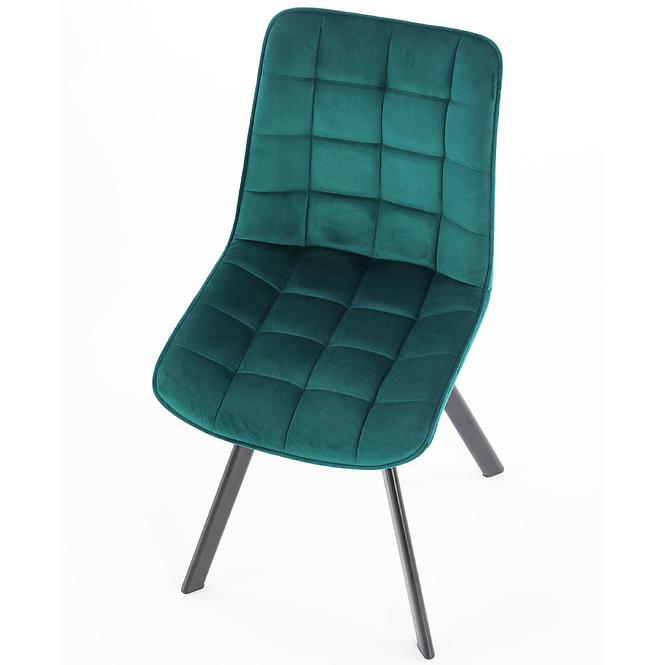 Szék K332 Velvet/Fém türkiz